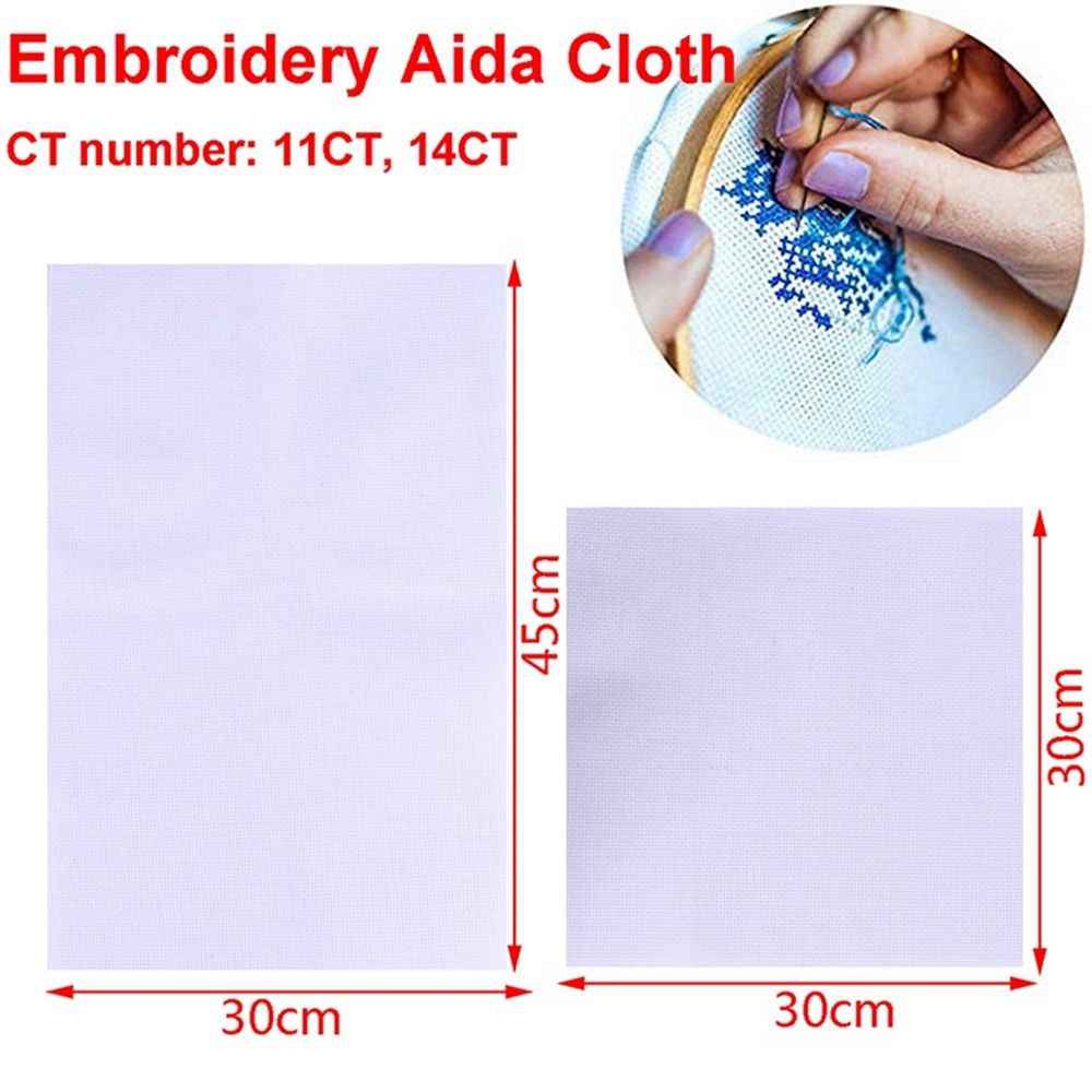 Stitching Sewing Handcraft Supplies Embroidery Tool Cross Stitch Fabric Canvas Aida Cloth