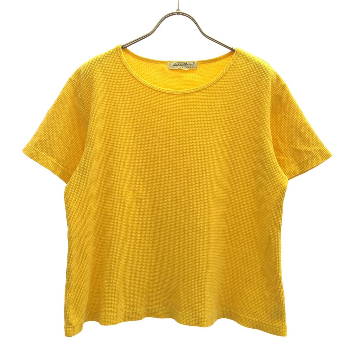 

Eddie Bauer Футболка с коротким рукавом вафельная желтая Крой и шитье для улицы Женская Б/у