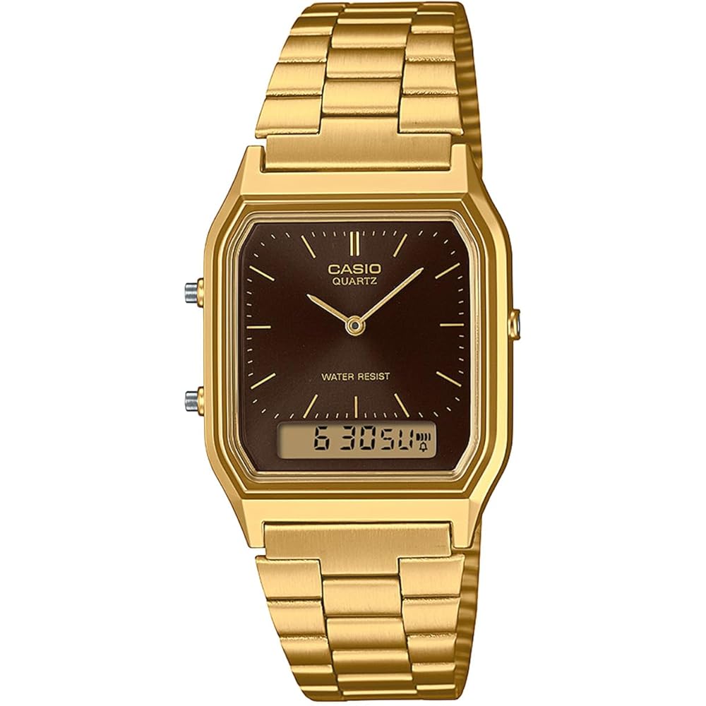 [Casio] Watch Casio Classic [Domestic Genuine] AQ-230GA-5AMQYJF Unisex Gold x Brown