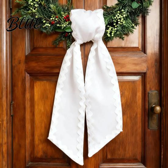 Seasonal Wreath Embellishment Beautiful Accent Wave Trim Front Door Sash for Garland Ribbon Accessories Yard