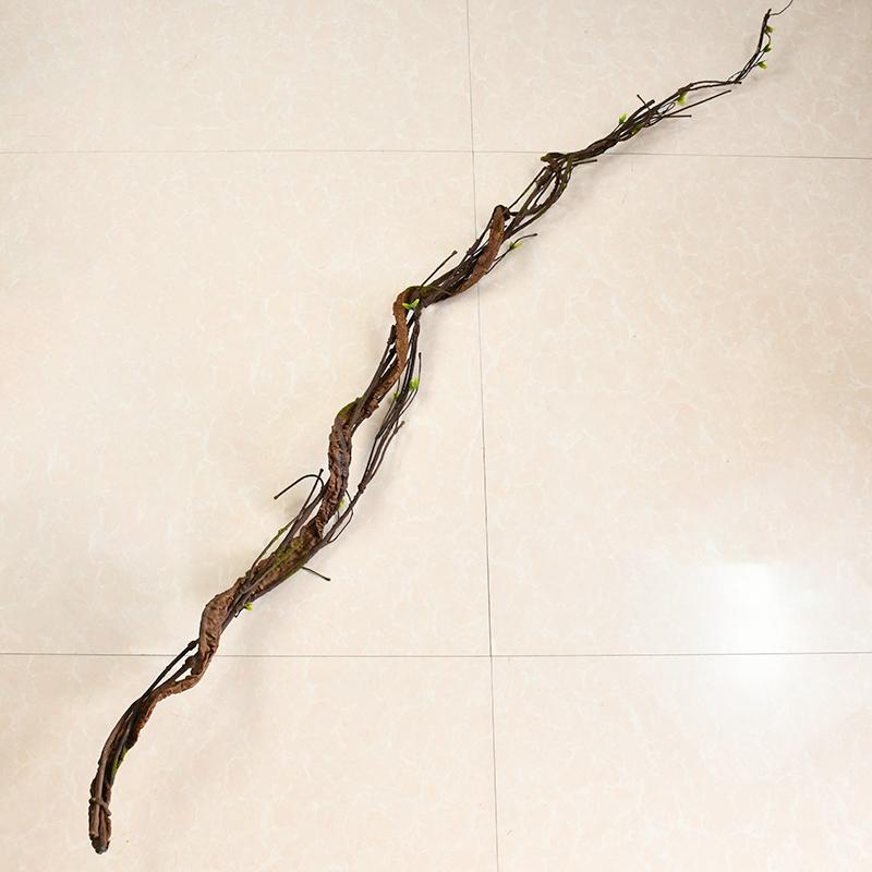180cm Flexible Artificial Tree Rattan Vine Branch with Leaves DIY Wreath Plant For Home Garden Wedding Wall Hanging Decoration