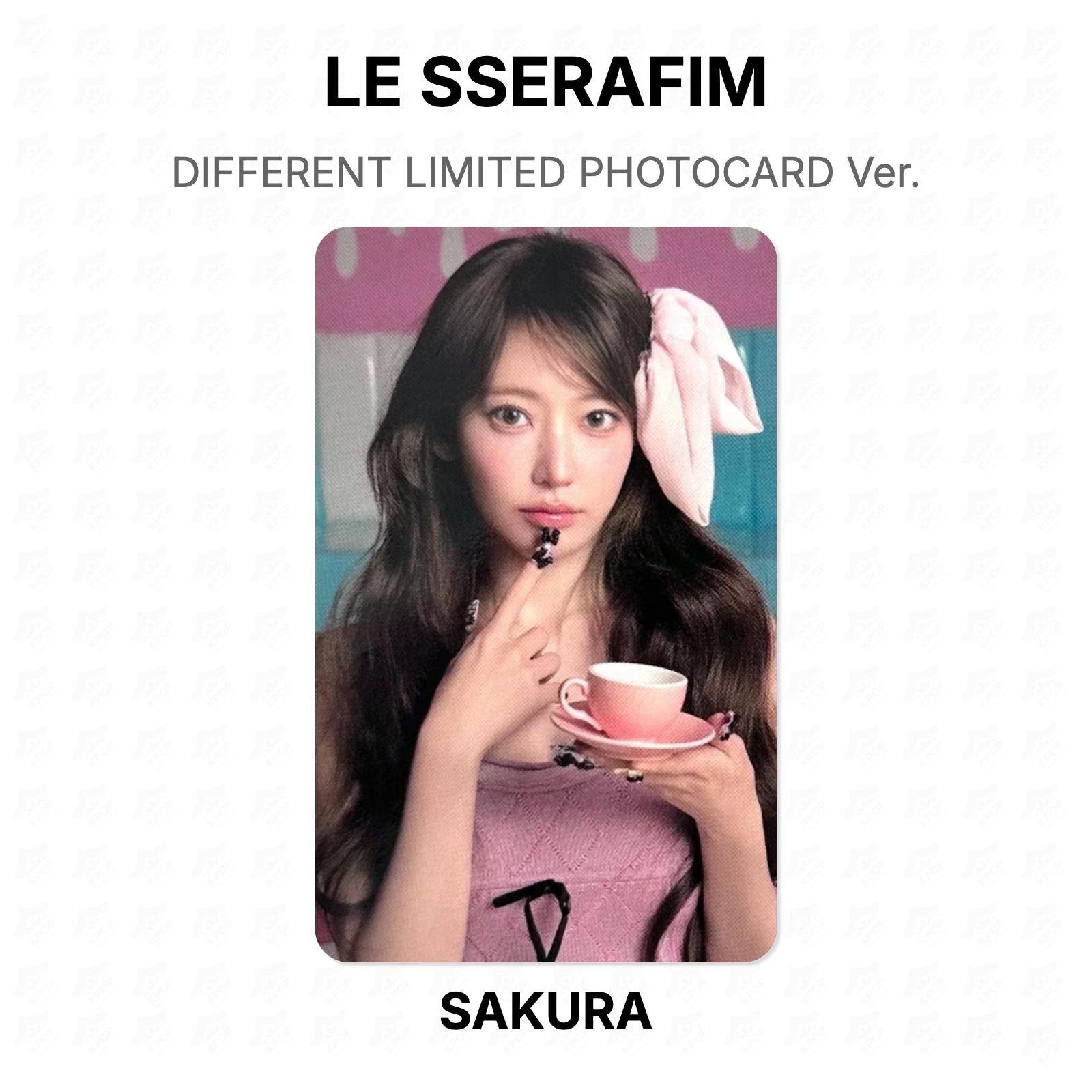 LE SSERAFIM DIFFERENT LIMITED PHOTOCARD Ver. Official Photocard SAKURA