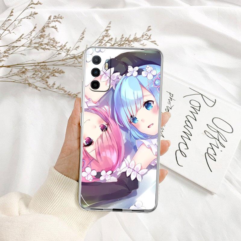 Re Zero Emilia Ram Rem Phone Case for Motorola Moto G10 G20 G30 G31 G32 G34 G35 G41 G42 G50 G51 G52 G55 G60 G60S G62 G71 G72 G75