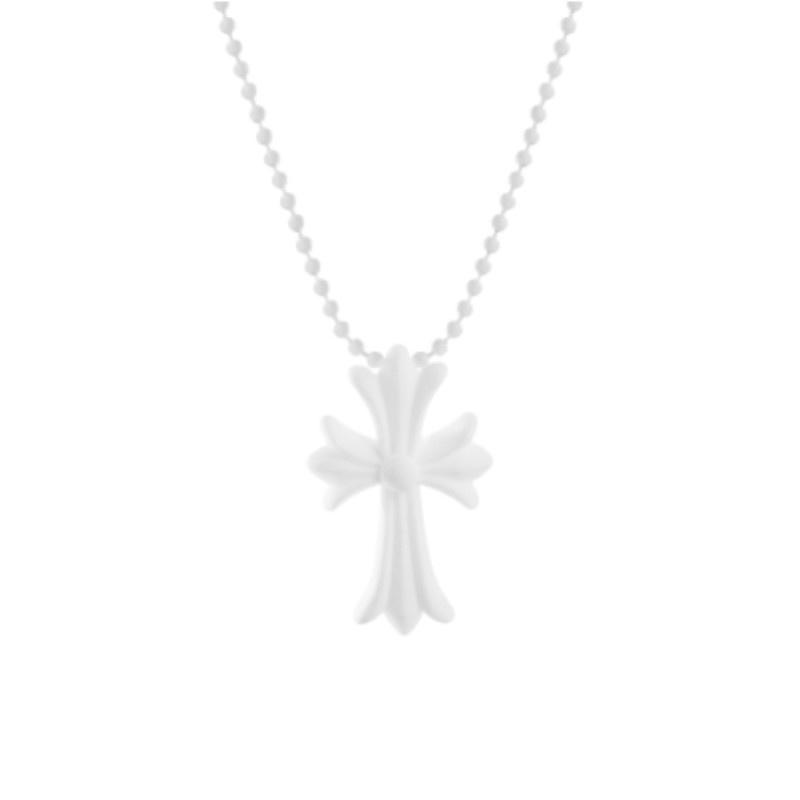 Vintage Crucifix Religious Punk Pendant Amulet Cross Necklace Pvc