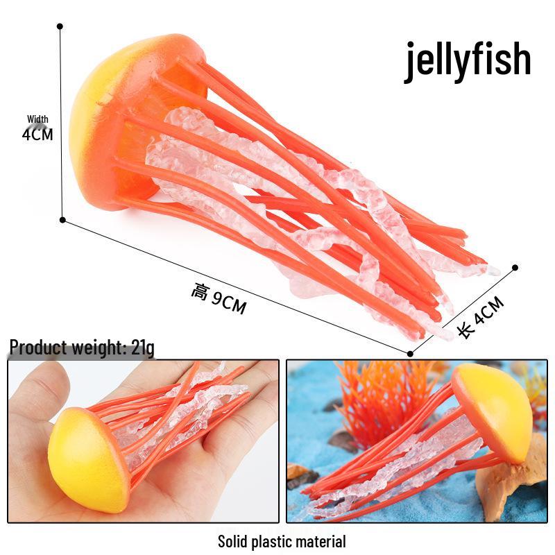 Solid Cross Water Drop Fish Simulation Toy Model - Bobo Sea Creature Ornament