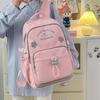 Pattern College Letter Fashion Backpack With Padded Straps For School And Travel