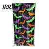 Halloween Event Decoration Foil Fringe Curtain for Halloween, Orange Purple Black Background Holiday Party Backdrop Photo Booth Props, Pumpkin