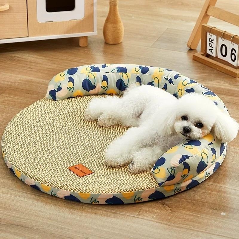 Detachable Pet Dog Bed Cooling Mat  Mat Summer Pet Sp Pad Four Seasons Universal Removable Waable Pet S 50CM