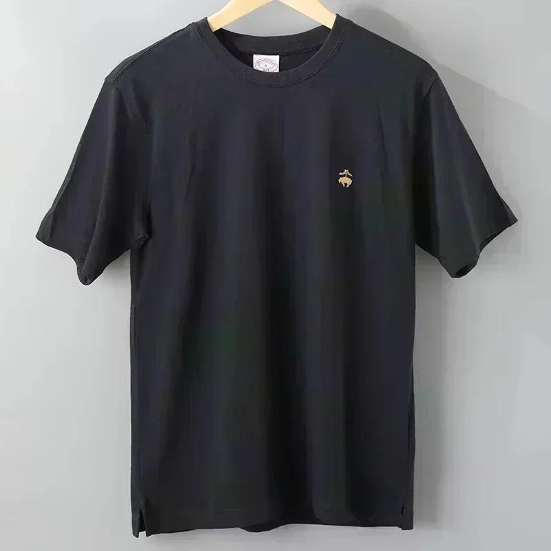 2025 new model Fashion Trend TShirt Mens Casual Short Sleeve Outdoor TShirt Outdoor Camping Pure Cotton Breathable Sports Tren