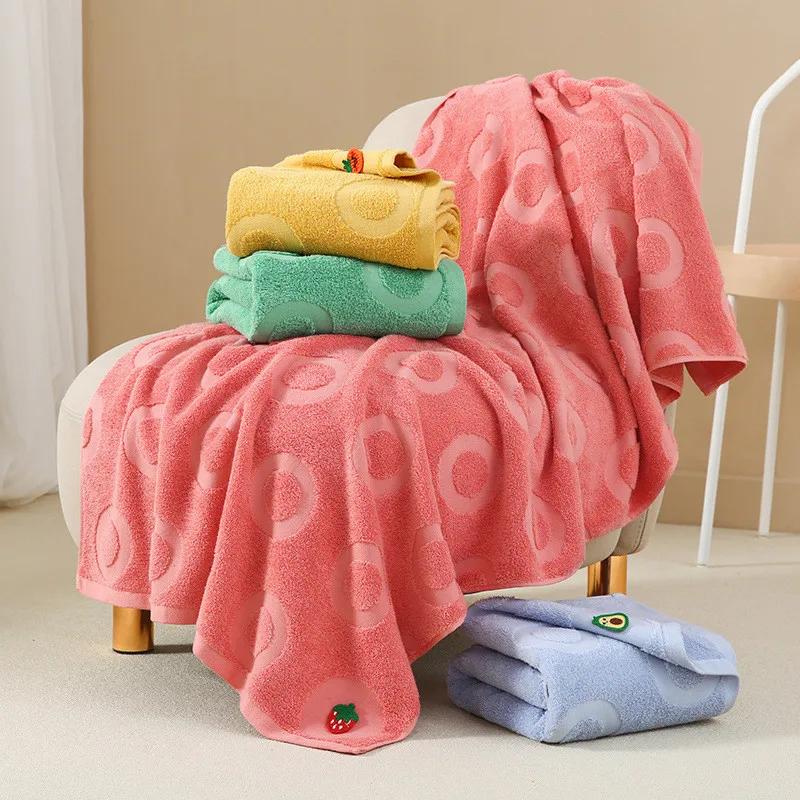 1Pc 35x75cm Cartoon Fruits Cotton Hand Towel Home Bathroom Soft Wash Face Cloth Adult Cute Water Absorbent