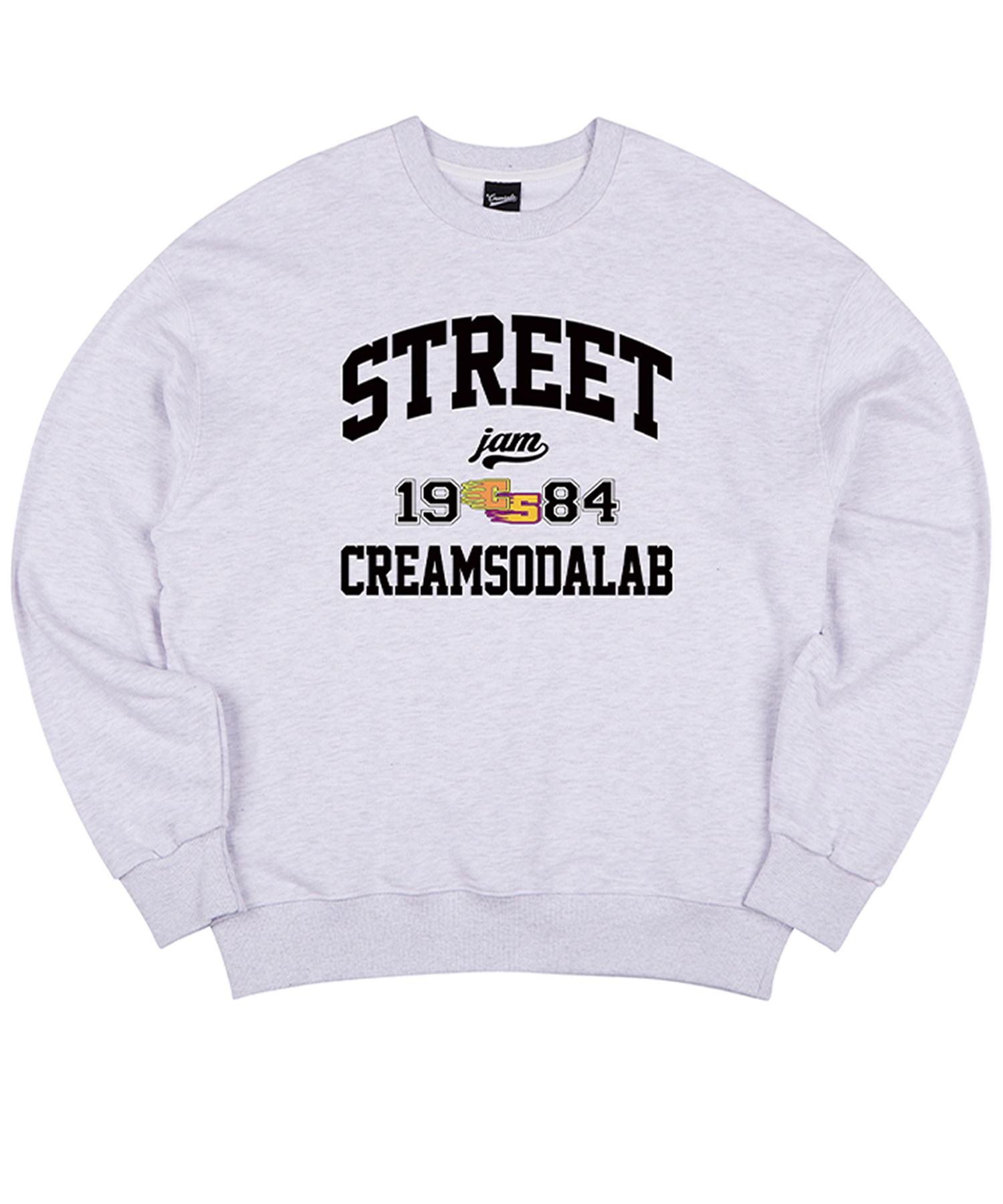 Свитшот Cream Soda Lab Street Jam 1984 Светло-серый Черный 1(M)