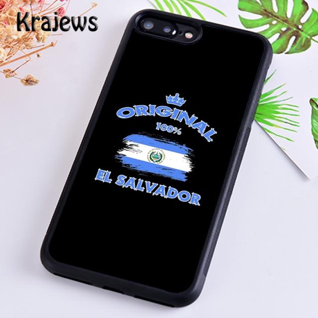 Krajews El Salvador National Flag Soft Phone Case Cover For iPhone 17 Air 16 15 14 Plus 11 12 13 Pro Max Coque Fundas