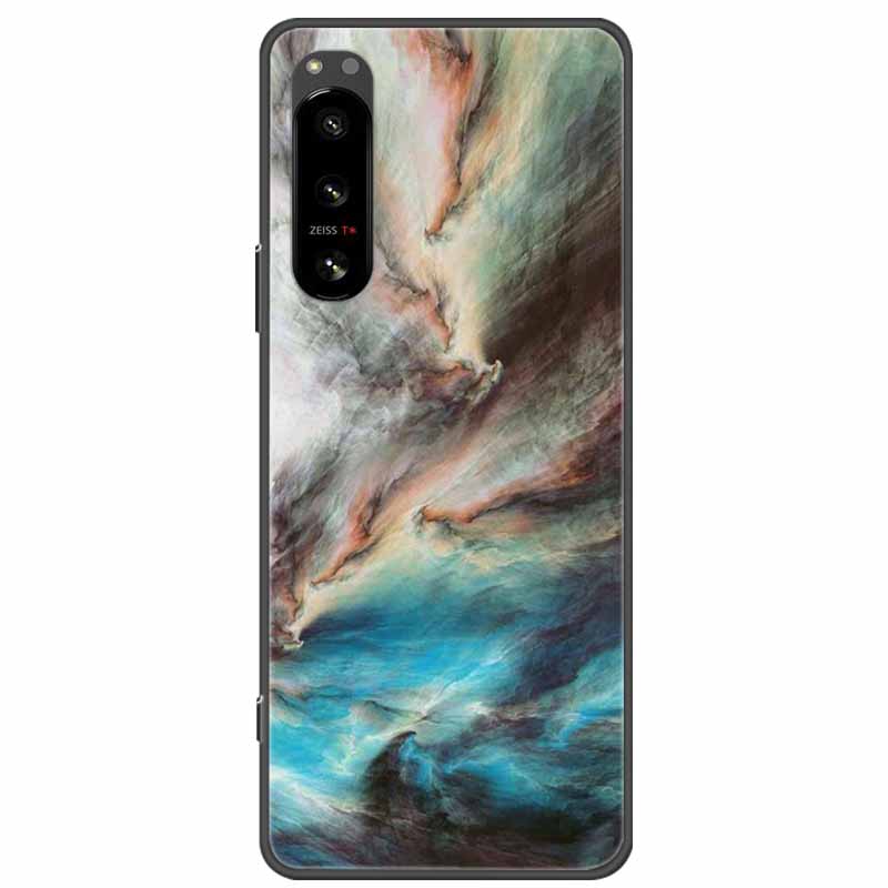 Pro Sony Xperia 5 / 5 II / 5 III Pouzdro TPU Měkký Silikon Nárazuvzdorná Pouzdra pro Sony Xperia 5 III Kryt Telefonu 5II 5III Vlk Lvi