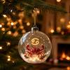 Festive Home Holiday Accents Zodiac Christmas Ornament, Twelve Sign Hanging Decoration, 2D Acrylic Decorative Ornaments for Holidays Horoscope Pendant