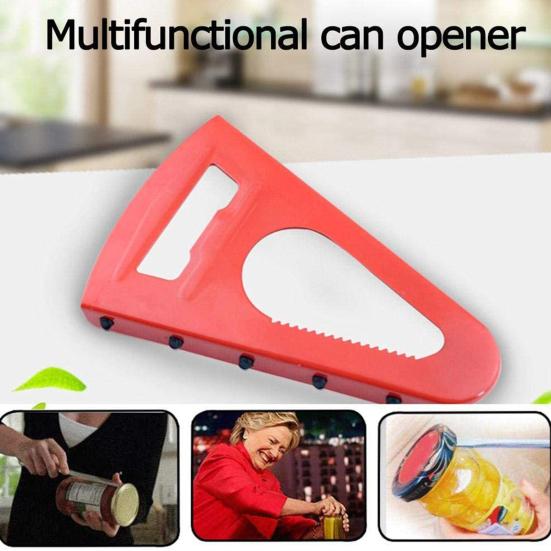 Home Gourd-shaped Can Opener Jar Bottle Wrench Non-Slip Twist Cap Grip Corkscrew