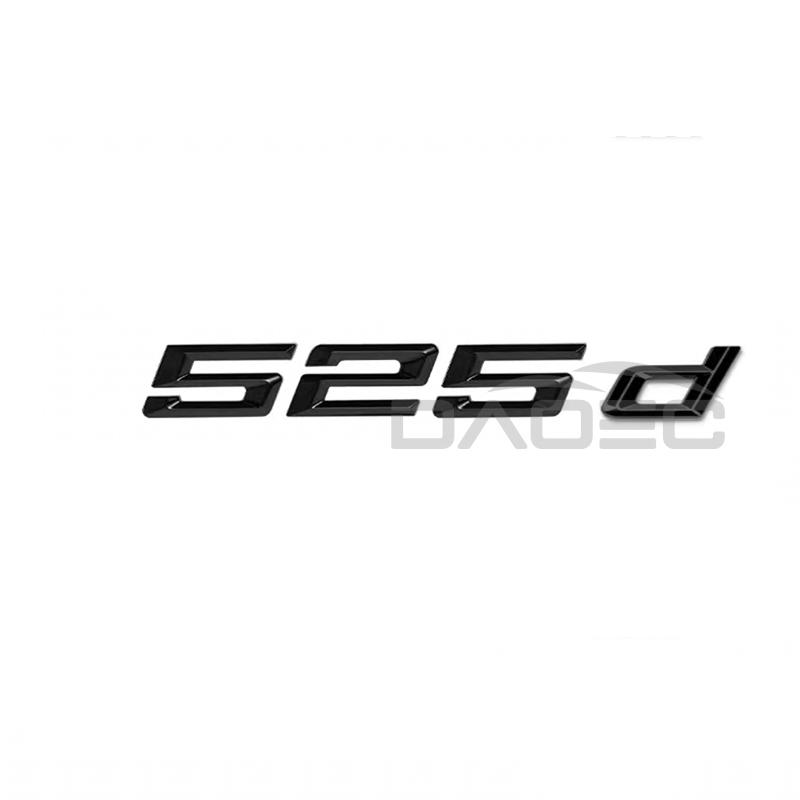 TRE22 Car 3D ABS Trunk Letters Logo Badge Emblem Decal Sticker For BMW 5 Series 520d 525d 528d 530d 535d 540d E39 E60 E61 F10 F11 G30