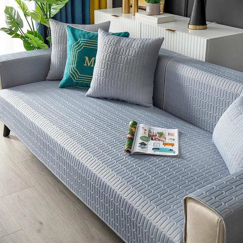 

Summer Cool Breathe Sofa Cover Sofa Towel Cushion Non-Slip Sofa Cover Dust Cover Cloth Technology Latex Ice Silk Living Room 70x70