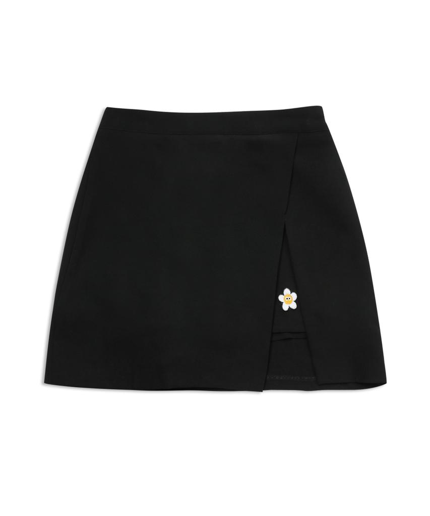 Mackie Daisy Slit Skirt Pants Black
