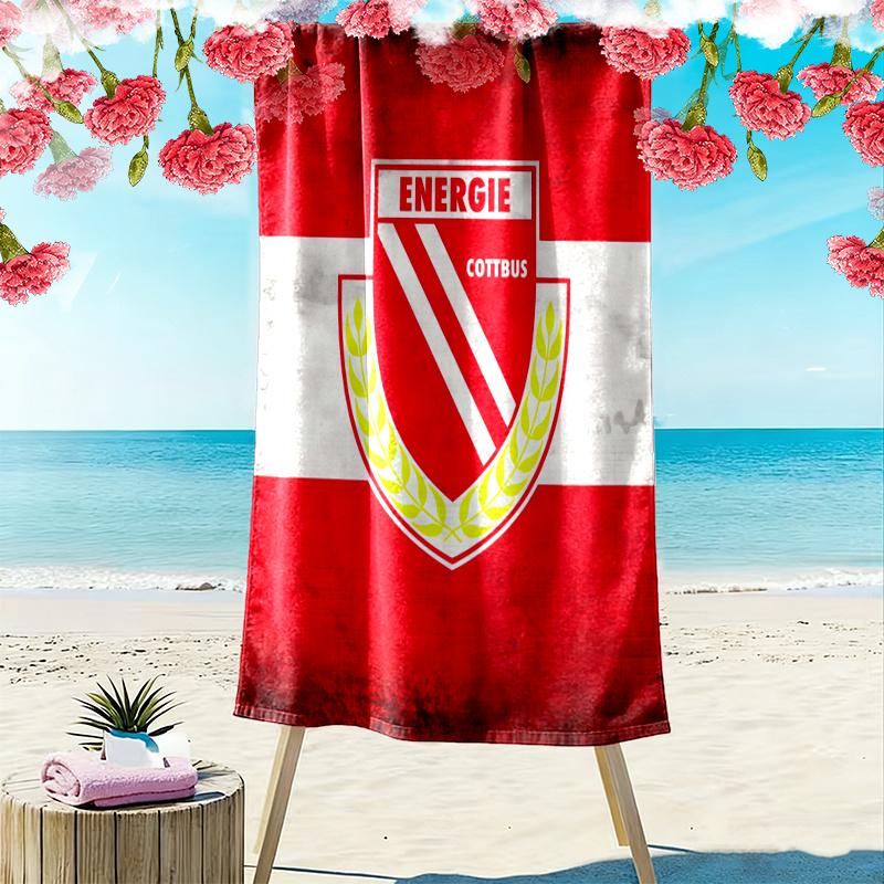 Energie Cottbus Towel, Large Soft Quick Dry Towel for Beach Camping Swimming
