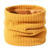 Unisex Double-Layer Fleece Neck Gaiter: Extra Thick, Warm, Solid Color Knitted Scarf for Autumn/Winter
