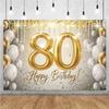 Gold Photography Backdrop for 80th Birthday 124
