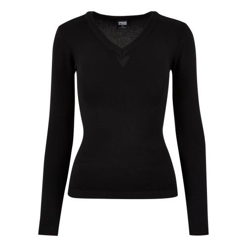 

Urban Classics Womens/Ladies Knitted V Neck Sweatshirt XS чорний