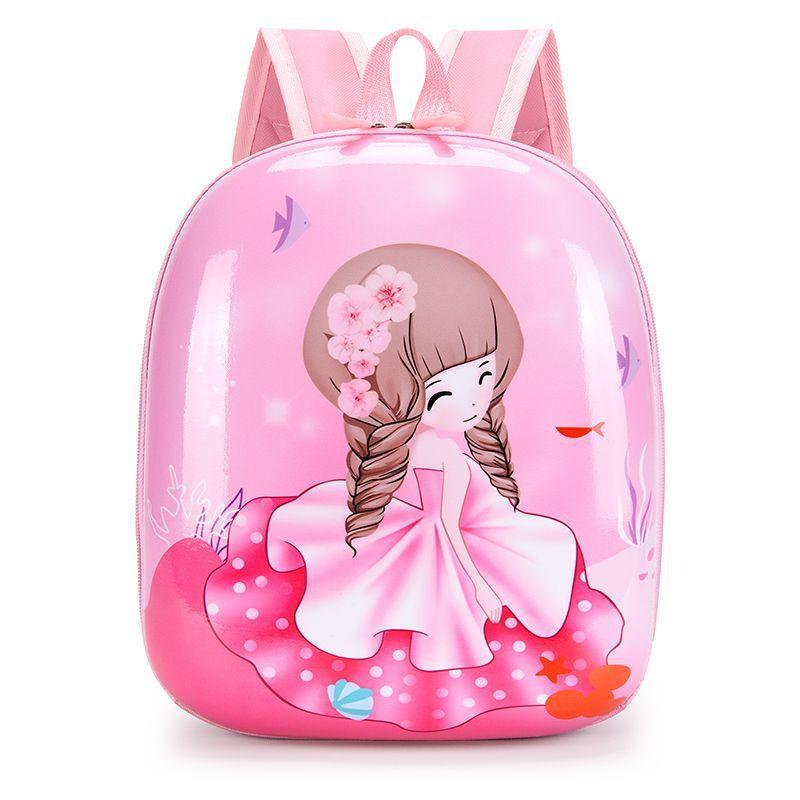 Kids Backpack Cartoon Polyester Breather Waterresistant School Bag For Toddlers And Girls