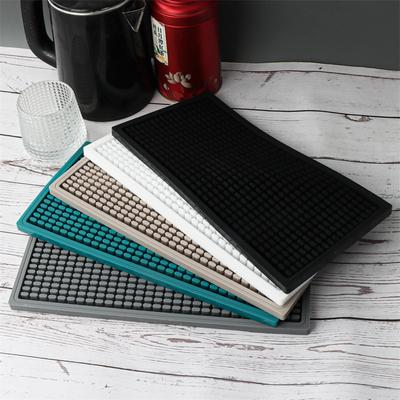 Bar Mat Coffee Maker Countertop Spill Service Mat-Waterproof Heat Resistant Countertop Drain Mat for Home Bar Accessories