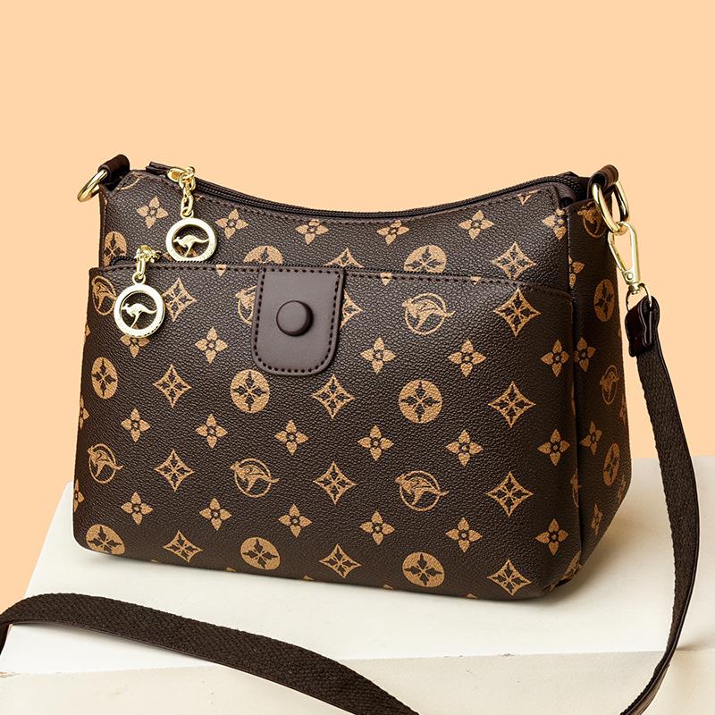Jednoramenná taška, Dámská lehká retro crossbody taška, Elegantní dámská taška, Všestranná kabelka