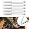 5pcs Diamond Coated Carbide Burrs for Chainsaw Chain Sharpening Jig, Cylindrical Grinding Heads 4.0/4.8/5.5mm, 6mm Shank, Silver
