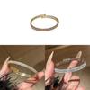 Geometric Zircon Circular Adjustable Bracelet With Cubic Zirconia For Fashionistas
