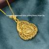 Brass Maitreya Buddha Pendant Necklace - Unisex Holiday Gift