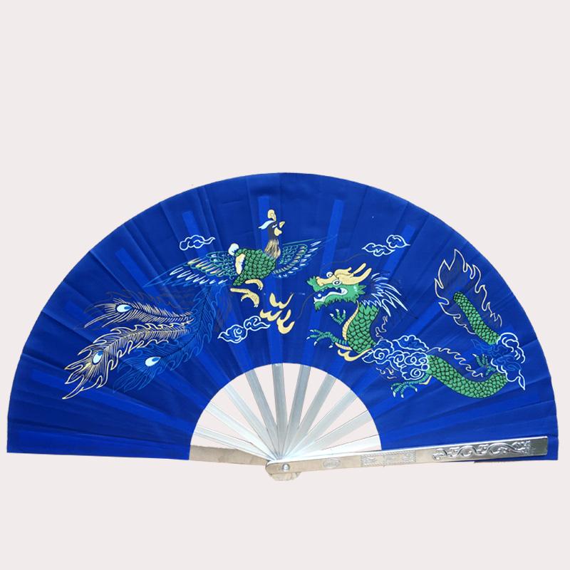Tai Chi Kung Fu Fan Stainless Steel Alloy Fan Rib Morning Exercise Hand Abanico Chinese Martial Arts Performance Prop Ventilador