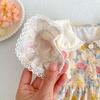 Girls' Summer Dress With New Floral Print And Doll Collar Stylish Dress For Young Girls
