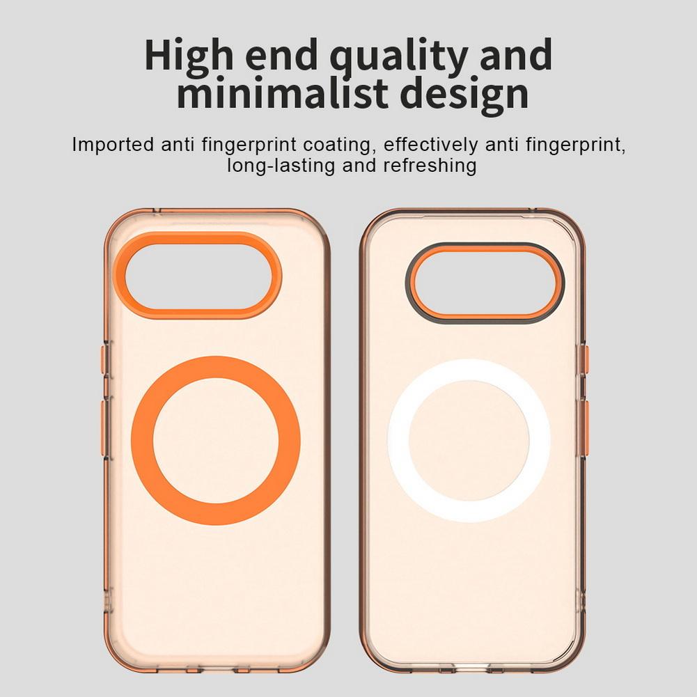Transparent Candy Colorful Magnet Adsorption Case For Pixel 10a 10 Pro XL 10 Google Pixel 9a 9 pro xl 8 pro Protective Cover