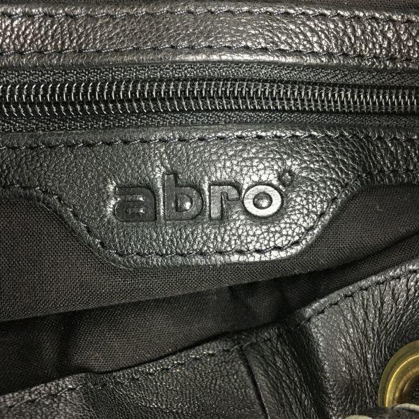 Abro Leder Hand Mini Boston Tasche Schwarz mit Quaste(GEBRAUCHT)