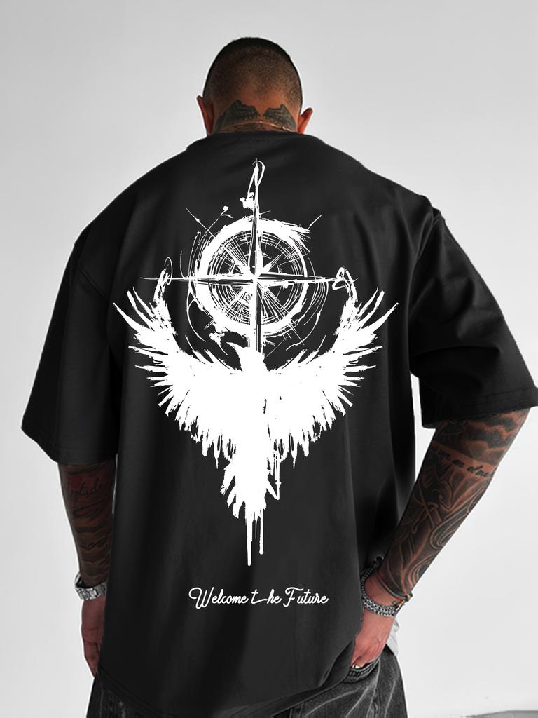 Phoenix Compass Welcome The Future Oversized Tee