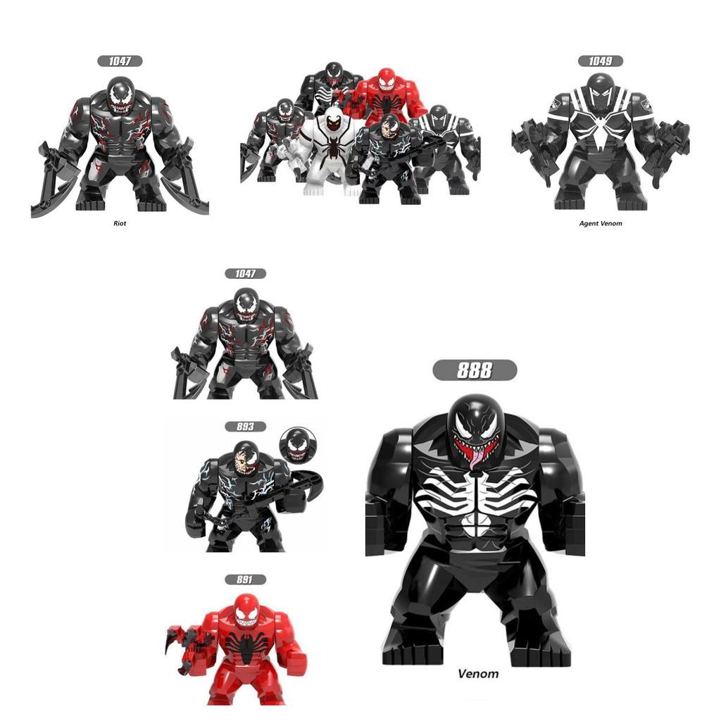 Neue Anime-Figur Spider Venom Puppe Mini-Action-Spielzeug Bausteine für die Fantasie von Kindern