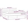 3141372 vidaXL Lit à sommier tapissier et matelas Gris foncé 160x200cm Velours