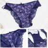 Western-style Anti-sag Plus-size Bra and Panty Set Sexy Underwired Lace Push-up Bra with Skin-friendly Comfortable Panties