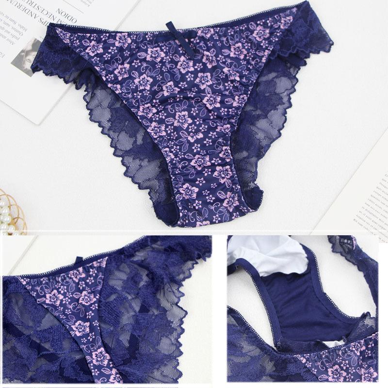 Western-style Anti-sag Plus-size Bra and Panty Set Sexy Underwired Lace Push-up Bra with Skin-friendly Comfortable Panties