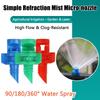 90 180 360 Angle Refractive Sprinkler 50Pcs Micro Atomizing Garden Sprinkler Refraction Spray Misting Nozzle Plant Irrigation