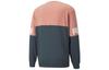 PUMA Sweatshirts Men's Gray Blue Rose Pink Crew Neck Moderate Regular 670935-42
