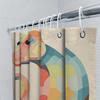 Colorful Cartoon Dinosaur Shower Curtain Bath Decor With 3D Printed Blue Yellow Red Purple Orange Design For Kids Bathroom Decor