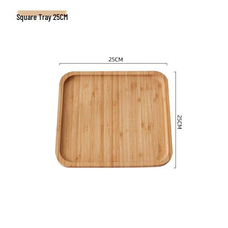 Japanese Style Bamboo Serving Tray Set