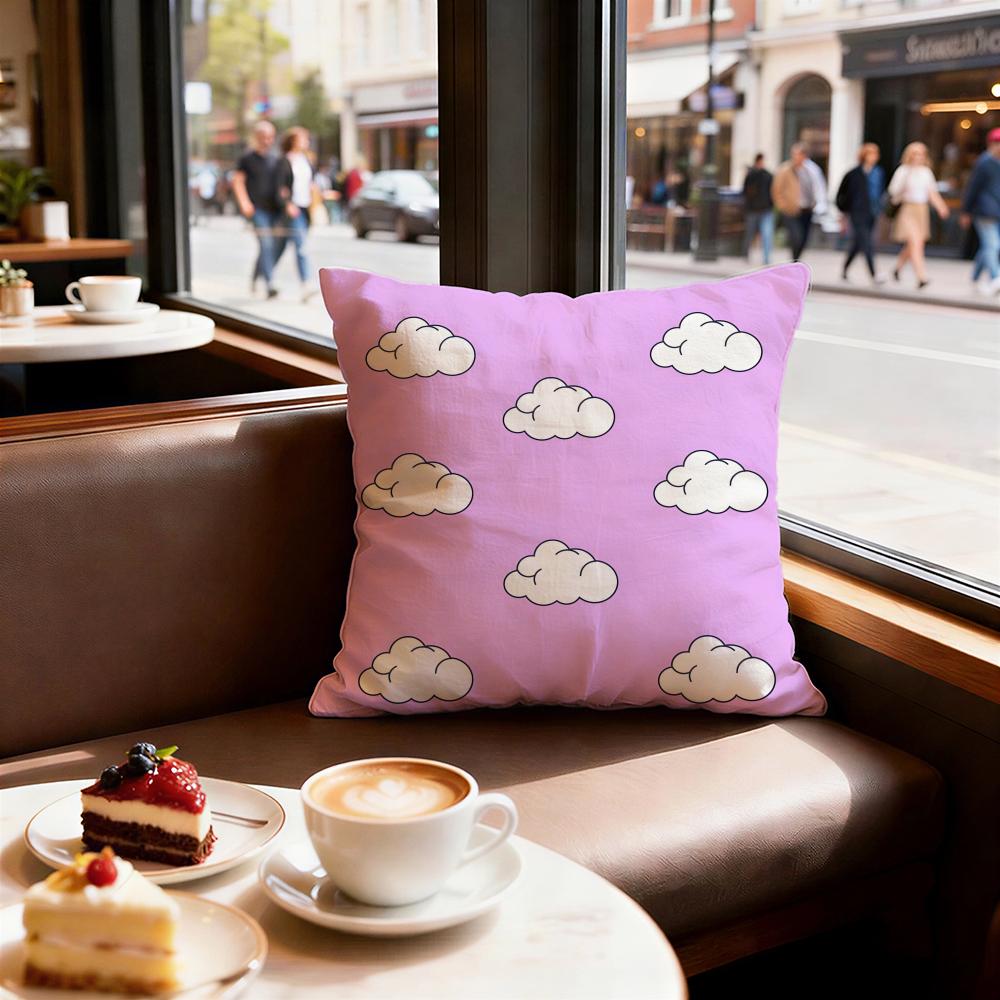 White Cloud Texture Cushion Cover Decorative Cushions Covers Cover Sofa X Pillow Piece X X Pillowcase