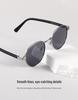 Retro Hong Kong Style Polarized Metal Sunglasses - Versatile High-End Streetwear