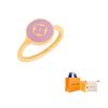 Louis Vuitton Anelli Smaltati Donna Rosa Chiaro M1920S