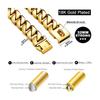 Strong Dog Gold Collar Big Dogs Cuban Link Chain 32mm Wide Stainless Steel Collar for Medium Large Bulldog Usage