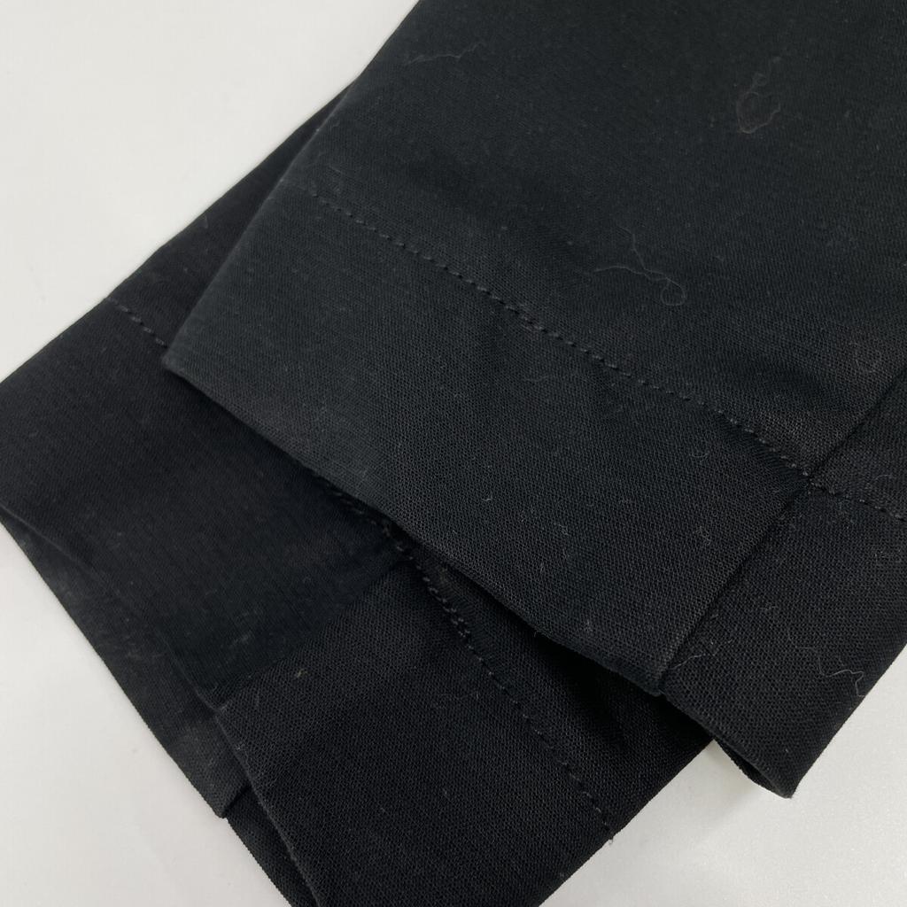 MM6 S32AA0082 Black Ribbed Long Coat coat 38 blackUsed